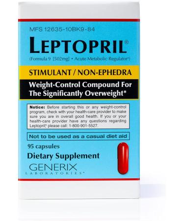 GENERIX LABORATORIES Leptopril - Weight Control Dietary Supplement (95 Count) - Buy Online on GoSupps.com