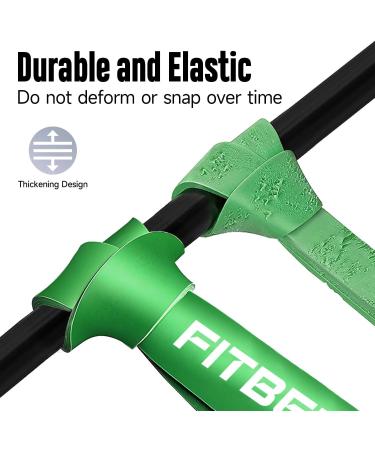 FitBeast Pull Up Bands Set - 5 Resistance Levels for Calisthenics, CrossFit, Powerlifting - Green 50-125 LBS - Buy Online on GoSupps.com