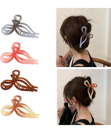 Delicate Hair Clamp Bowknot Accent Unique Acrylic Hair Slide Bowknot Hairpin Creative Hair Clips Quality Hair Grips for Women - Buy Online on GoSupps.com