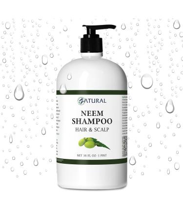 Zatural - Naked Neem Shampoo Natural Soothing Scalp Shampoo - 16oz