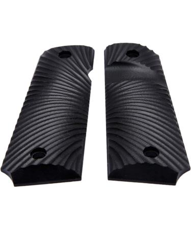 Guuun G10 Full Size 1911 Grips with Ambi Safety Cut - Black Sunburst Texture - Buy Online on GoSupps.com