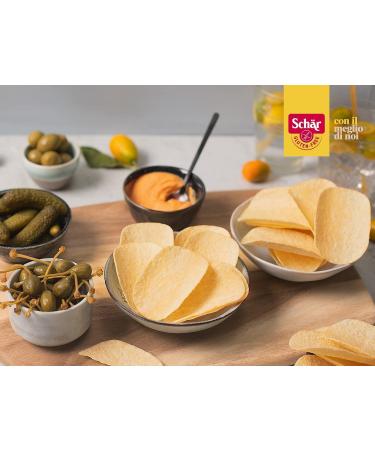  Italian Gourmet E.R. Curvies Classic Chips Hearty Potato Snack Gluten Free & Palm Oil Free Vegan 3 x 170g with Italian Gourmet Polpa 400g - Buy Online on GoSupps.com