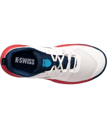 K-Swiss Boys Speedtrac Tennis Shoe - EU 39 Blanc De Blanc Blue Opal Lollipop | International Shipping Available - Buy Online on GoSupps.com
