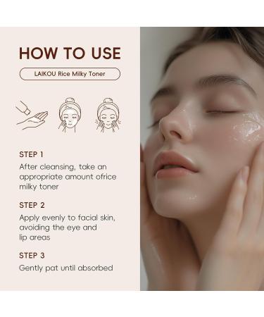 Milky Rice Toner for Face Rice Toner Korean Facial Deep Hydrating Toners with Oryza Sativa Bran Extract Glow Glass Skin Moisturizing Soothing Sensitive Skin 3.38 Floz - Buy Online on GoSupps.com