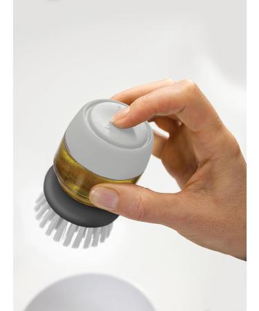 Joseph Joseph Palm Scrub Refillable Soap Dispenser & Cleaning Brush - Kitchen Storage Stand - Gray - Buy Online on GoSupps.com