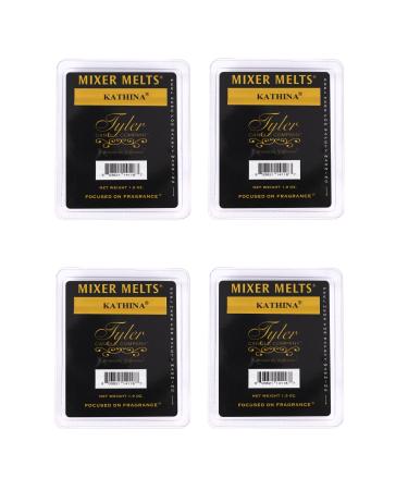Tyler Candle Company KATHINA 1.9 Ounce Scented Mixer Wax Melt Cubes for Tart Burner Pack of 4