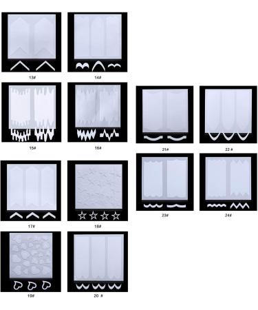 24-Sheet French Nail Sticker Self-adhesive Manicure Line Sticker for Nail Art Salon Home French Tip Guides Stickers D cor Nail Art Accessories - Buy Online on GoSupps.com