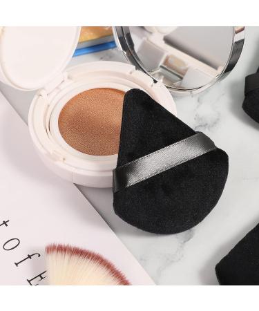 Pimoys 4-Piece Powder Puff Set for Face and Body Makeup - Velour Triangle Puffs for Loose Powder, Foundation, and Setting Powder - Wet and Dry Beauty Tool in Black - Buy Online on GoSupps.com
