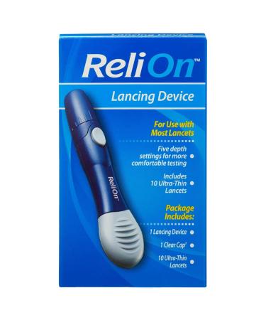 ReliOn Premier CLASSIC Blood Glucose Monitor Kit - 25 Test Strips, Lancing Device, Lancets, Travel Case - Diabetes Testing - Buy Online on GoSupps.com