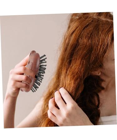 Beavorty Airbagkamm Massage Comb | Pear-Shaped Wooden Scalp Massager & Shampoo Brush for Scalp Peeling - Buy Online on GoSupps.com
