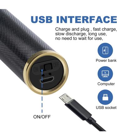 YOGINGO Professional Hair Trimmer for Men - USB Cordless Rechargeable Grooming Kit - Zero Gapped Beard Trimmer and Baldhead Shaver - Black - Buy Online on GoSupps.com