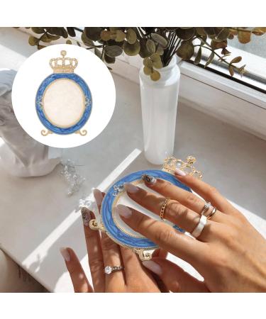 Baluue Nail Art Palette for Color Mixing Golden Crown Shape Easy to Clean Safe Resin Palette for Nail Art Makeup Cosmetics Use - Buy Online on GoSupps.com