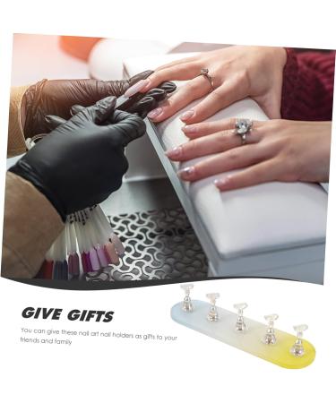 POPETPOP 4 Sets Nail Practice Holder Practice Nail Display Beauty Nail Holders Press on Nails Rack Acrylic Nail Stand Training Nail Racks Decor Manicure Press Nail Plastic - Buy Online on GoSupps.com