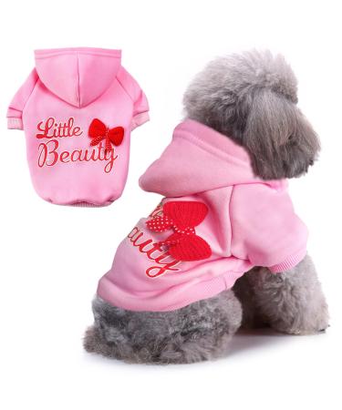 JECIKELON WINTER DOS HOLD POOLOVER SWEASHIRTS WATE WARE DOGE DOUCH FOR SMALLY DOS CHIEHUAHUA COSTEL CASTING PUPLE CAP CASTING (XS Y01-Pink) X-Small Y01-Pink