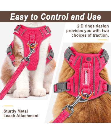 Escape Proof Cat Harness and Leash Set with ID Tag Pocket - X-Small Pink - Buy Online on GoSupps.com
