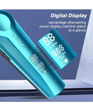 KEMEI 264 Hair Clippers for Men Professional Cordless T Blade Zero Gap Trimmer Electric Barber Trimmer Rechargeable Clippers for Men Haircut Mens Beard Trimmer with LED Display(Blue) - Buy Online on GoSupps.com