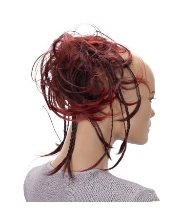 CAISHA XXL Hair Part Hair Gum Daisy Dutt Urban Hairstyles With braids Wavy Art fiber heat -resistant DM17cm red mix g9d red mix #2T113A G9D