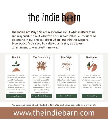 The Indie Barn Organic and Ethically Sourced Turmeric Ground or Turmeric Powder 40g (curcumin 4%)| NO ADDITIVES - NON-GMO - GLUTEN FREE VEGAN 40 grams - Buy Online on GoSupps.com