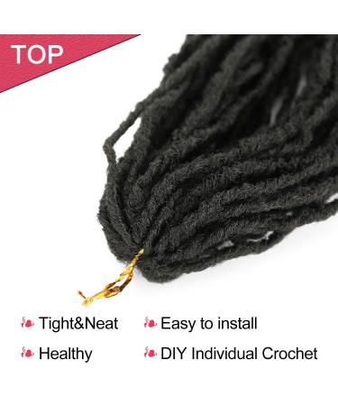 5 Packs New Locs Crochet Hair 36 Straight Goddess Locs Dreadlocks Mini Locs - Natural Black - Buy Online on GoSupps.com