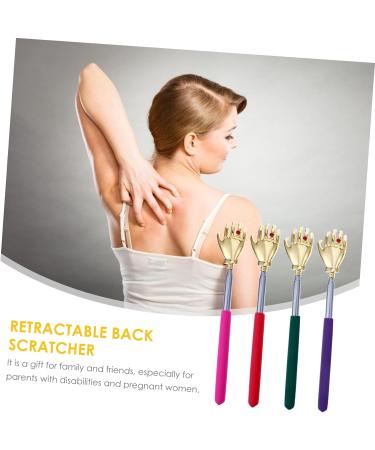 TOVINANNA 4-Piece Retractable Back Scratcher & Hand Massager - Soothing Itching Relief Tool for All Skin Types | International Shipping Available - Buy Online on GoSupps.com