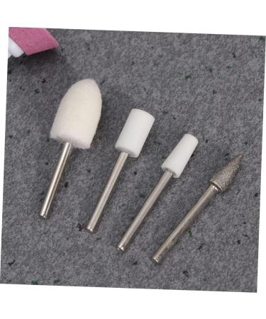 Ipetboom 2 Boxes Nail Kit Nail Polishing Head Nail Accessories Electric Nail Art Kit Lip Gloss Kit Carbide Drill Bit Nail Drill Bits Rotary Tool To Rotate White Manicure Stick - Buy Online on GoSupps.com