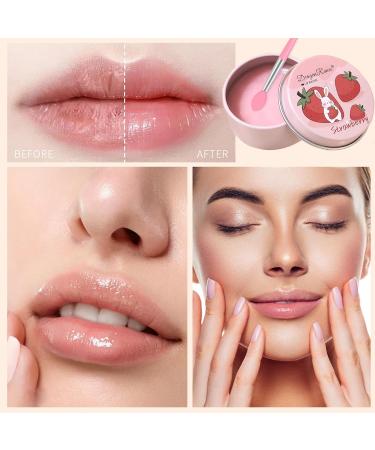 4 Pack Moisturizing Lip Masks Strawberry Vitamin E Lip Balm Lip Care Gifts for Women Girls Conditioning Lip Mask and Lip Butter Melting Balm for Dry Lips (Strawberry & Coconut & Peach & Cherry) - Buy Online on GoSupps.com