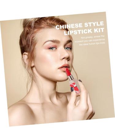 TOVINANNA 6 Pcs Chinese Style Lipstick Moisturizing Lipstick Makeup Lip Gloss Lipstick for Lady Non-stick Cup Lipsticks Lipstick for Women Grey Wigs for Women Vintage Set Shell Plastic - Buy Online on GoSupps.com
