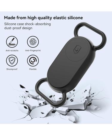 Dog Collar Holder for Galaxy SmartTag2 - Waterproof Silicone Protective Cover for Pets & Cats Anti-Loss & Scratch-Resistant (Black/Olive Green 2-Pack) - Buy Online on GoSupps.com