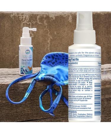 Stream2Sea Antibacterial Hand Sanitizer Spray - 2 Fl Oz Travel Size (Pack of 4) | Paraben Free, Moisturizing with Vitamin E | Eucalyptus & Camphor Infused | USA Made Eco Friendly Antiseptic - Buy Online on GoSupps.com