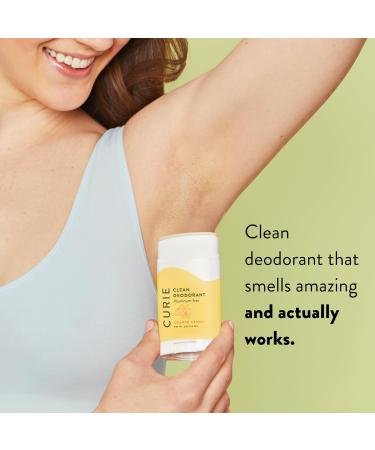 Curie Aluminum Free Deodorant - Orange Neroli + White Tea Stick - Natural Deodorant Paraben Free Cruelty Free Non-Toxic - Buy Online on GoSupps.com