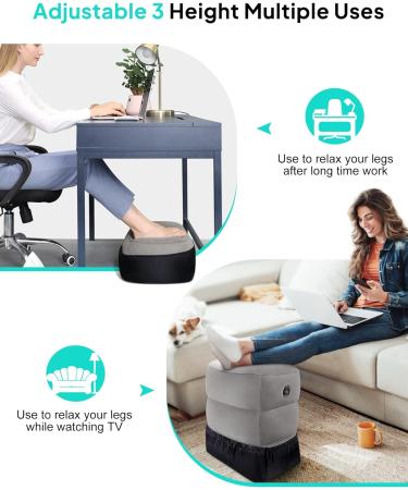 BLABOK Inflatable Foot Pillow Grey-C52 - Reduce DVT Risk Effectively - Buy Online on GoSupps.com