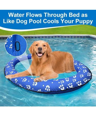 Ginkago Pool Floats for Dogs Pool Toys Pool Float for Large Dogs Pool Floaties for Small Puppy Swimming Blue - Buy Online on GoSupps.com