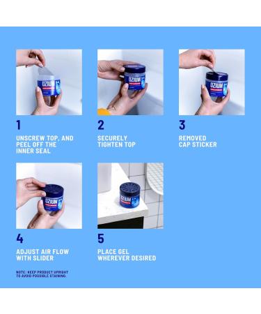 Ozium 4.5 Oz. 4 Pack Odor Eliminating Gel - Original Scent for Homes, Cars, Offices & More - Buy Online on GoSupps.com