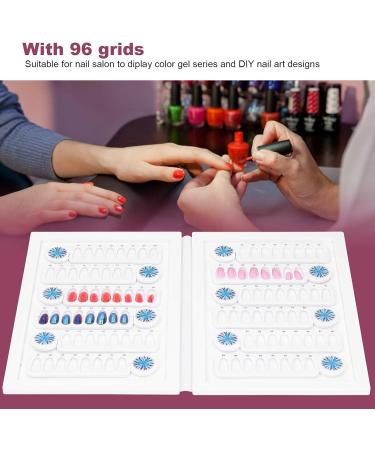 Pokerty9 Nail Art Display Book Magnet Adsorption Nail Tip Display Book for Nail Art Store Nail Polish Accessory Nail Tip Tool - Buy Online on GoSupps.com
