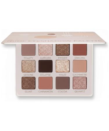 Fard a Paupiere Palette Maquillage Yeux - Nude 12 Couleurs Shimmer Mat Ultra Pigment Ombre a Paupiere - V g talienne & Sans Cruaut 2 Nude Warm