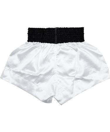 Fairtex Muay Thai Boxing Shorts - Traditional White Large - Buy Online on GoSupps.com