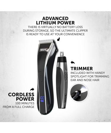 Wahl Ultimate Hair Clipper Cordless Hair Clippers for Men Ultimate Head Shaver Nose Hair Trimmer for Men Personal Trimmers Trimmers for Nose Ear Eyebrow Cordless Home Haircutting Trimmer single - Buy Online on GoSupps.com