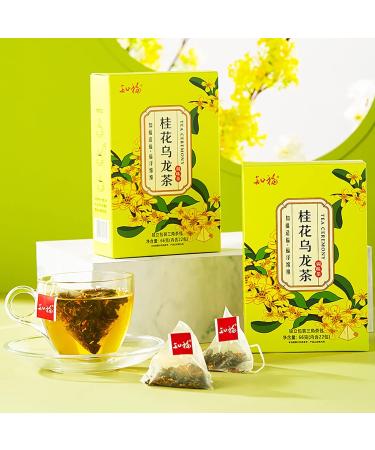 Yctze Osmanthus Oolong Tea Bags 22 Count Dried Flavored Herbal Tea Thirst Quenching Tea for Relax Home Office Holiday Party - Buy Online on GoSupps.com