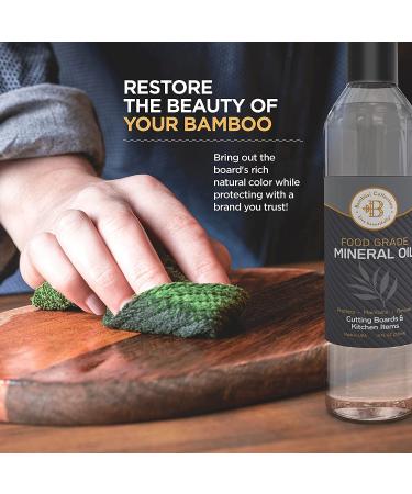 Food Grade Mineral Oil for Cutting Board Maintenance - 8 oz - Buy Online on GoSupps.com
