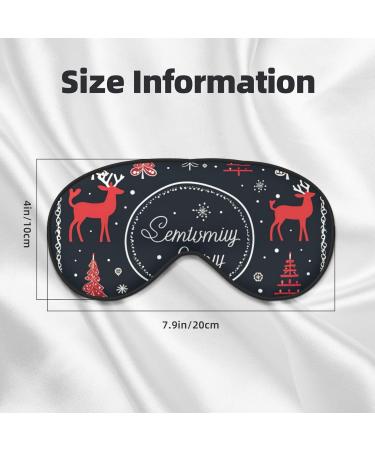 Merry Christmas Double Sided Eye Mask | Blackout Sleep Mask for Women & Men | Perfect Holiday Gift - Buy Online on GoSupps.com