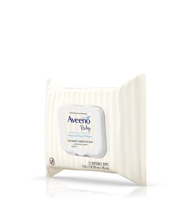 Aveeno  Baby Hand & Face Wipes  25 Count - Buy Online on GoSupps.com