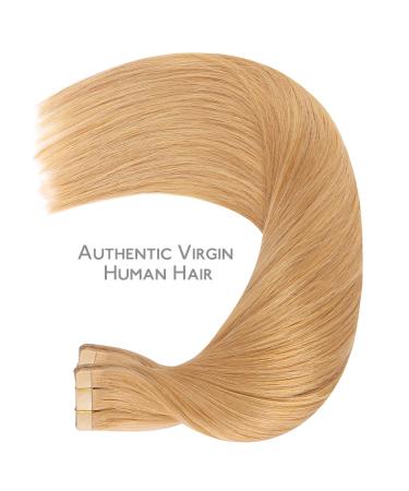 Buy Salife Tape Extensions - 40Pcs 100g 14 inch Real Hair Strawberry Blonde Invisible Tape In Extensions for Seamless Style - Buy Online on GoSupps.com