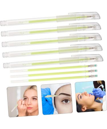BIUDECO 5pcs Eyebrow Markers Plastic Skin Markers Pen Eyebrow Pencil Fluorescent Green Pen - Buy Online on GoSupps.com