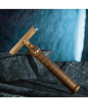 Goodfellas Smile Bayonetta Premium Double Edge Safety Razor - Handcrafted Brass Ultra-Smooth Shave International Shipping - Buy Online on GoSupps.com