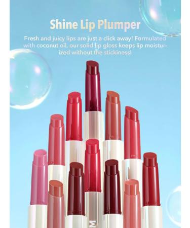 SHEGLAM PoutPerfect Gloss l vres hydratant solide non collant avec huile de coco - In Bloom - Buy Online on GoSupps.com