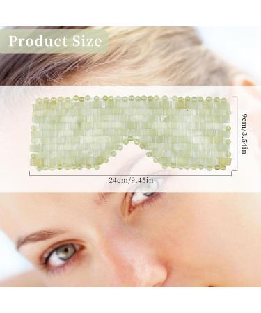 Jade Eye Mask | Relaxation & Reusable Hot/Cold Eye Mask for Puffiness & Face Massage | Perfect for Meditation & Sleep - Buy Online on GoSupps.com