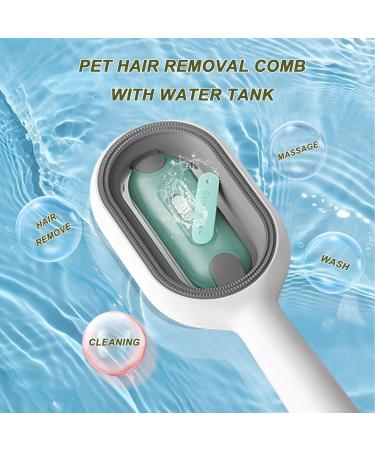 Pet Hair Removal Comb With Water Tank Dog Brush Cat Brush for Long Haired Cats Dogs Multifunctional Pet Cat Hair Remover Brush 3 in 1 Self Cleaning Cat Brush Grooming Brush (Short Green) Short-Green - Buy Online on GoSupps.com