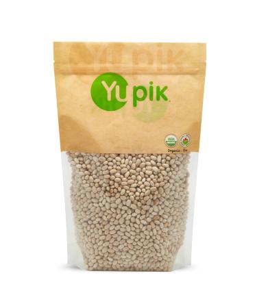 Yupik Organic Navy Beans Pulses Non-GMO Vegan Gluten-Free 1Kg 1 kg (Pack of 1)