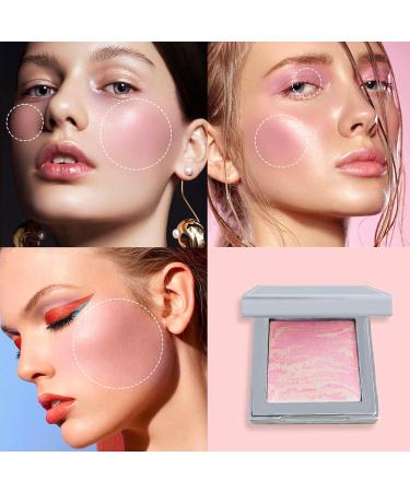 Buy Natural Face Blush Foundation #03 - Brightening & Moisturizing Glittering Powder | International Shipping Available - Buy Online on GoSupps.com