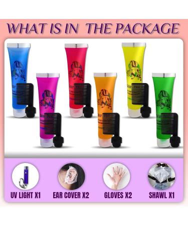 Temporary Glow in the Dark Hair Dye - Perfect for Christmas, Birthdays, and Music Festivals - 55% More Coverage Than Hair Chalk - Ideal Gift for Girls and Boys - Buy Online on GoSupps.com